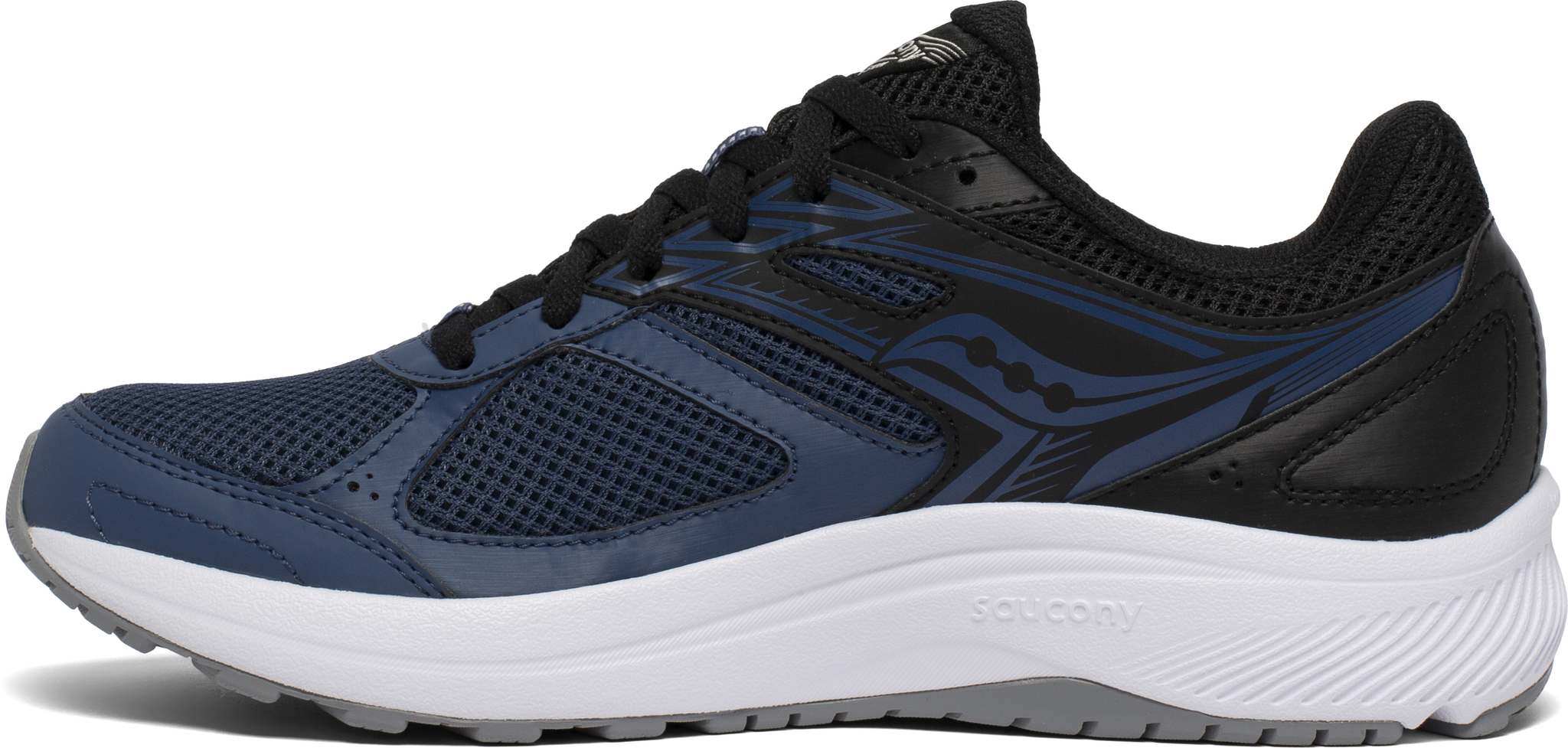 Saucony Men's COHESION 14 Running Shoe - BLUE/BLACK